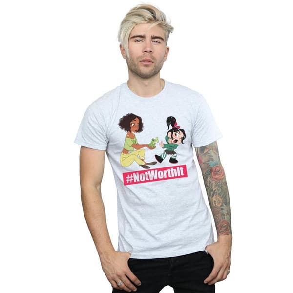 Disney Mens Wreck It Ralph Tiana och Vanellope T-shirt