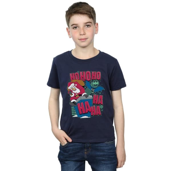 DC Comics T-shirt för pojkar med Batman och Joker Ha Ha Ha Ho Ho Ho
