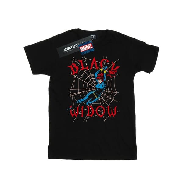 Marvel Boys Black Widow Web T-Shirt