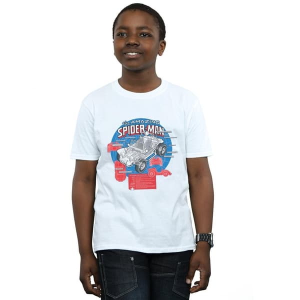 Marvel T-shirt för pojkar Spider-Man Spider-Buggy Breakdown