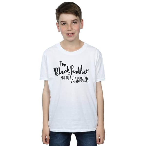 Marvel Boys I Am Black Panther T-Shirt