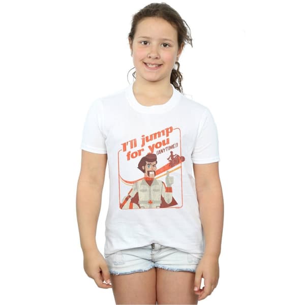 Disney Girls Toy Story 4 Duke I´ll Jump For You Cotton T-Shirt