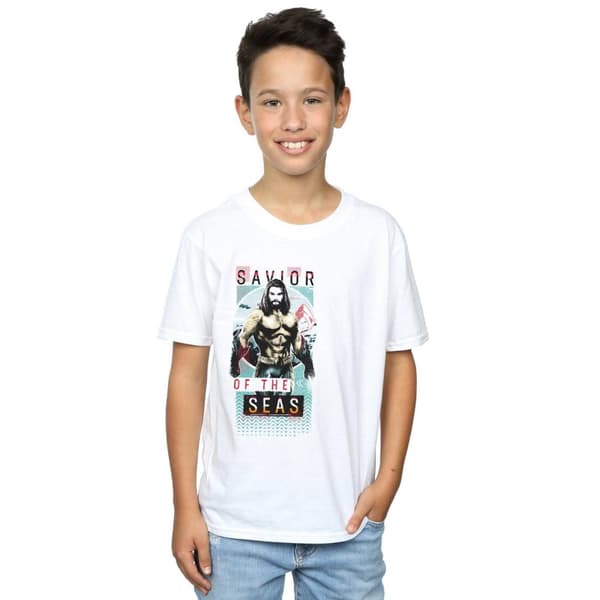 DC Comics Boys Aquaman Saviour Of The Seas T-Shirt
