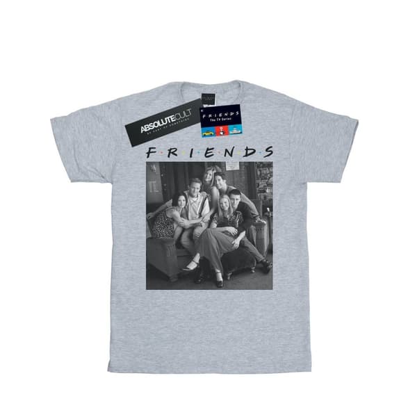Friends Mens Black And White Photo T-Shirt