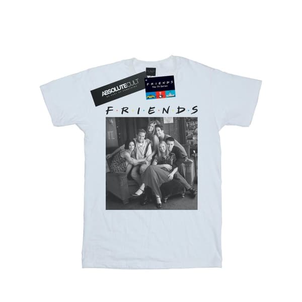 Friends Mens Black And White Photo T-Shirt