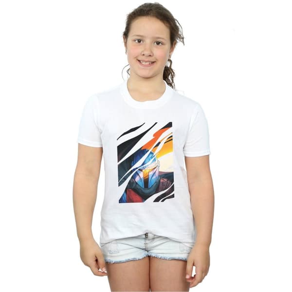 Star Wars Girls The Mandalorian Glare Cotton T-Shirt
