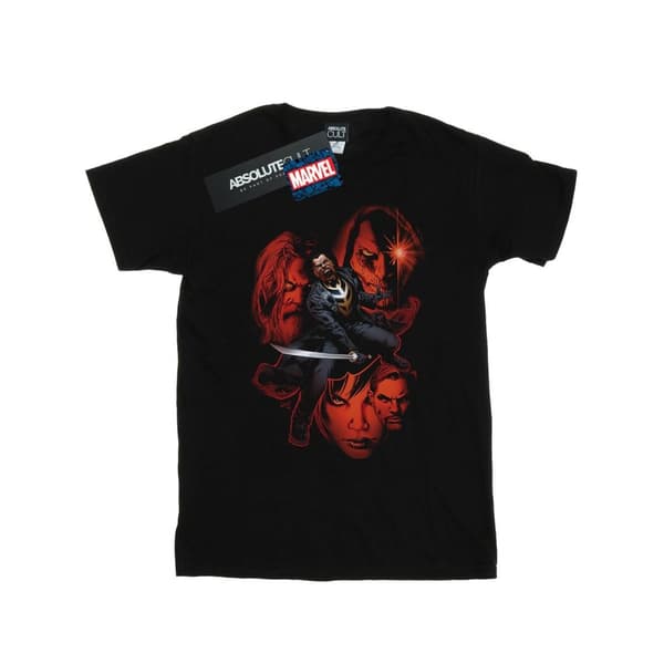 Marvel Womens/Ladies Blade Faces Cotton Boyfriend T-Shirt