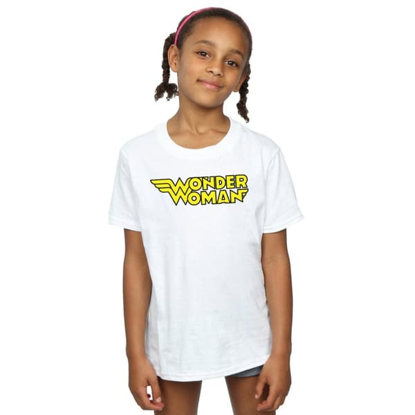 DC Comics T-shirt i bomull med Wonder Womans bevingade logotyp