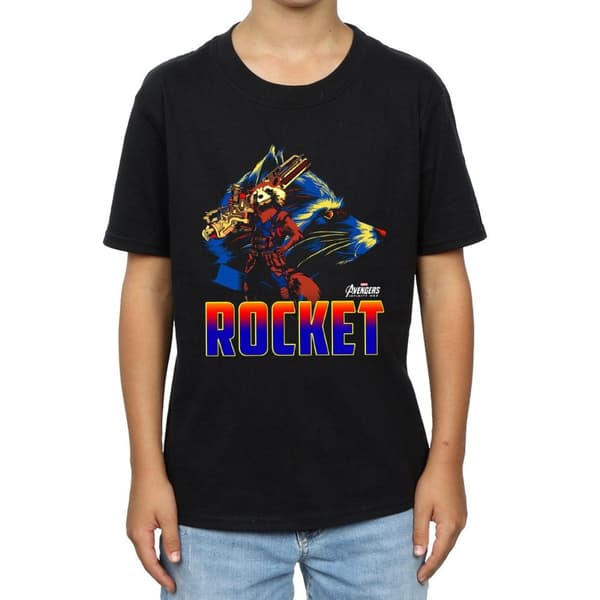 Marvel Boys Avengers Infinity War Rocket Character T-Shirt