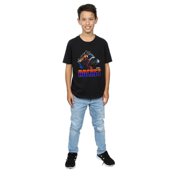 Marvel Boys Avengers Infinity War Rocket Character T-Shirt