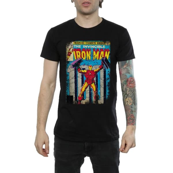 Marvel Mens Iron Man Cover T-Shirt