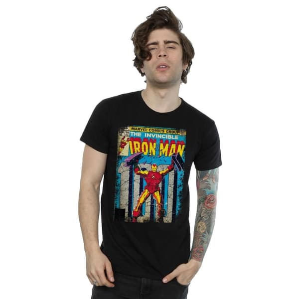 Marvel Mens Iron Man Cover T-Shirt