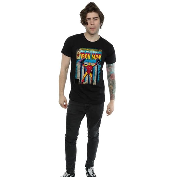 Marvel Mens Iron Man Cover T-Shirt