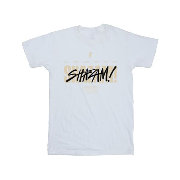 DC Comics Girls Shazam Fury Of The Gods - T-shirt i bomull med vandaliserad logotyp