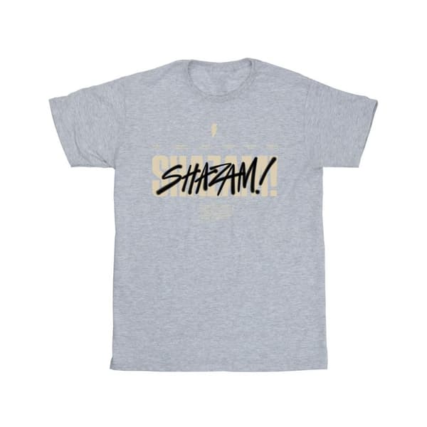 DC Comics Girls Shazam Fury Of The Gods - T-shirt i bomull med vandaliserad logotyp