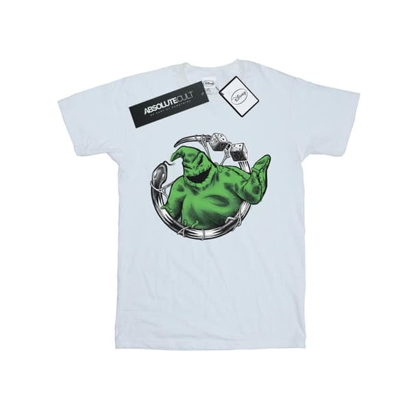 Disney Nightmare Before Christmas Roll The Dice bomulls-T-shirt för flickor White 7-8 Years