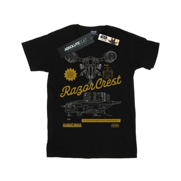 Star Wars Pojkar - The Mandalorian - The Razor Crest T-shirt