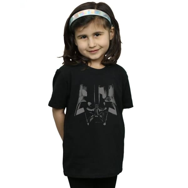 Star Wars Girls Darth Vader Helmet Cotton T-Shirt