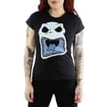 Miniatyrbild 3 av 5: Disney Dam/kvinnor Nightmare Before Christmas Jack Skellington Scary Face - T-shirt i bomull
