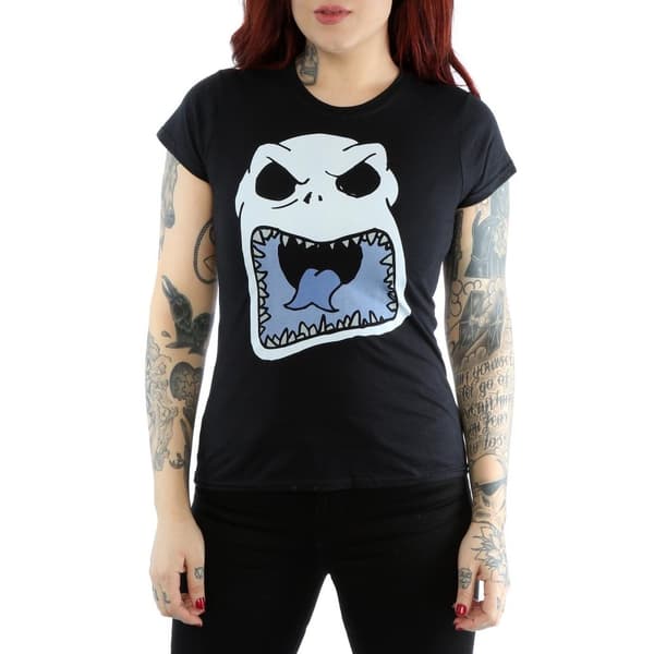 Disney Dam/kvinnor Nightmare Before Christmas Jack Skellington Scary Face - T-shirt i bomull