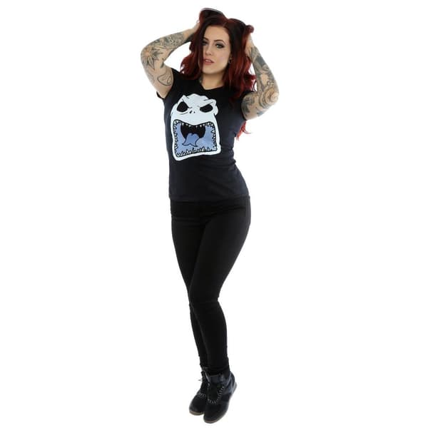 Disney Dam/kvinnor Nightmare Before Christmas Jack Skellington Scary Face - T-shirt i bomull