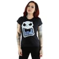 Miniatyrbild 2 av 5: Disney Dam/kvinnor Nightmare Before Christmas Jack Skellington Scary Face - T-shirt i bomull