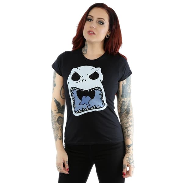 Disney Dam/kvinnor Nightmare Before Christmas Jack Skellington Scary Face - T-shirt i bomull