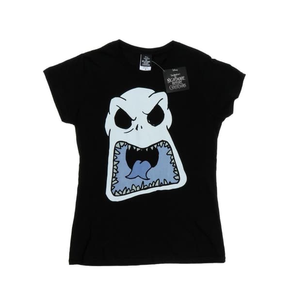 Disney Dam/kvinnor Nightmare Before Christmas Jack Skellington Scary Face - T-shirt i bomull Black XXL