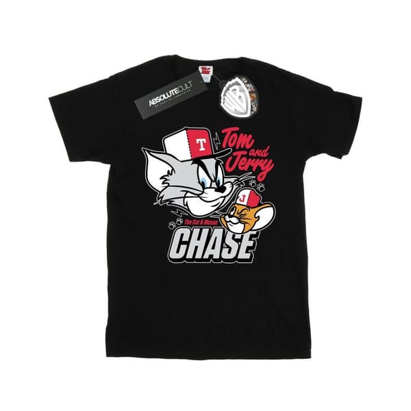 Tom And Jerry Womens/Ladies Cat & Mouse Chase Cotton Boyfriend T-Shirt