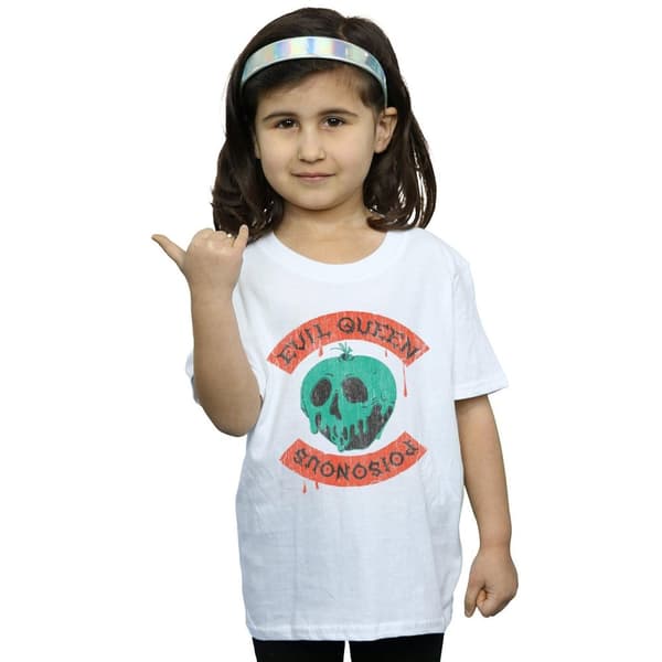 Disney Girls Poisonous Skull Apple Cotton T-Shirt