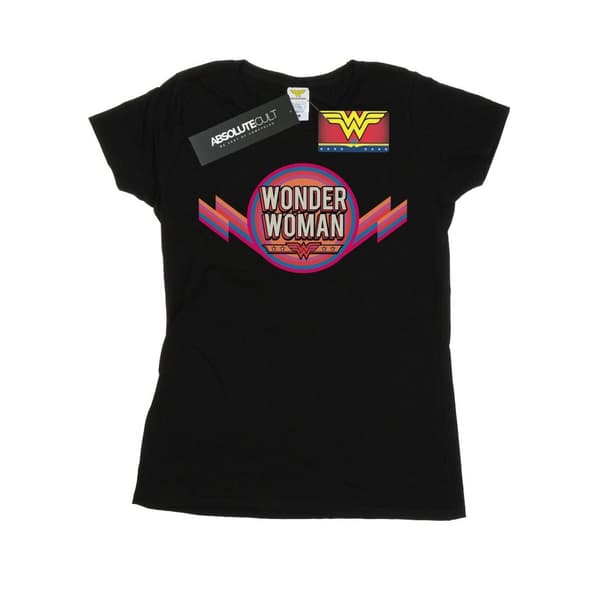 DC Comics Dam/Tjej - Wonder Woman - Bomulls-T-shirt med regnbågslogga Black S