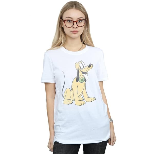 Disney Dam/Tjej - Pluto Sitting Boyfriend T-shirt i bomull