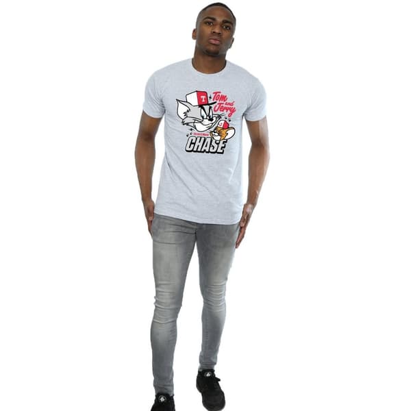 Tom And Jerry Mens Cat & Mouse Chase T-Shirt