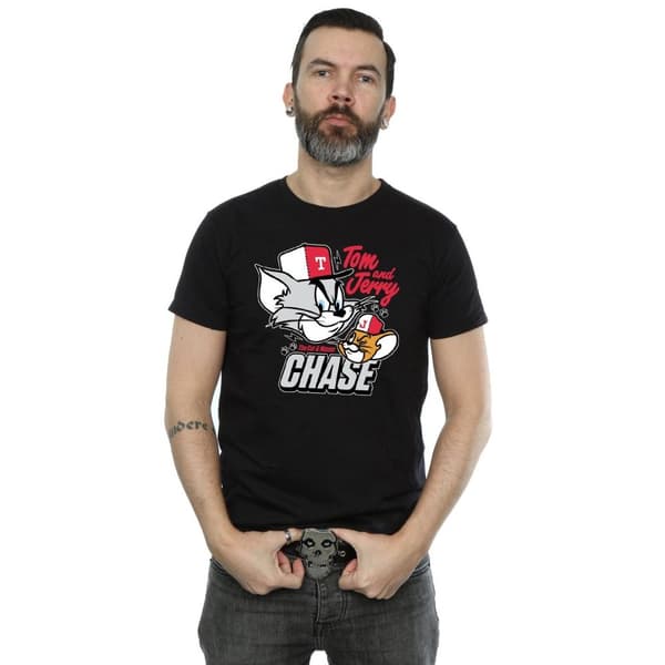 Tom And Jerry Mens Cat & Mouse Chase T-Shirt