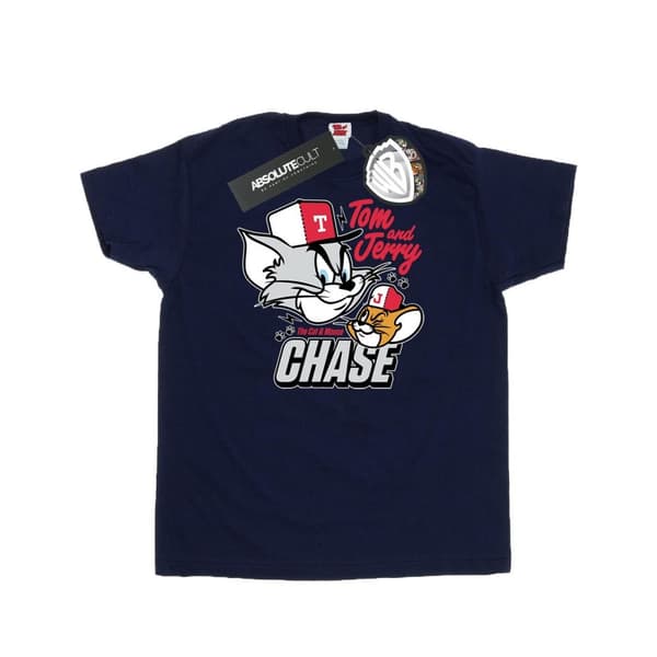 Tom And Jerry Chase T-shirt med katt och mus för herrar