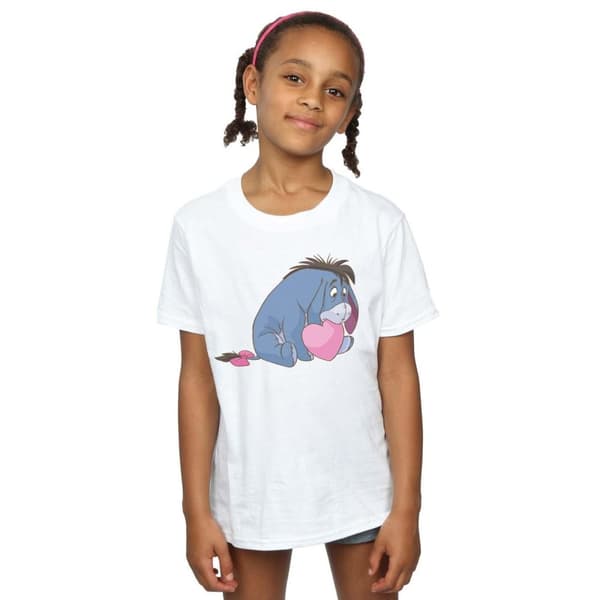 Disney Girls Winnie The Pooh Eeyore Mouth Cotton T-Shirt