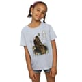 Pikkukuva 2 / 5: Star Wars Girls The Last Jedi Japanese Chewbacca Porgs Cotton T-Shirt
