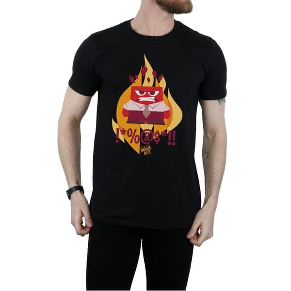 Disney Mens Inside Out Fired Up T-Shirt