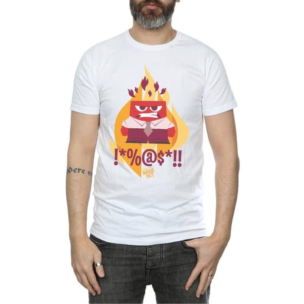 Disney Mens Inside Out Fired Up T-Shirt