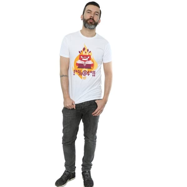 Disney Mens Inside Out Fired Up T-Shirt