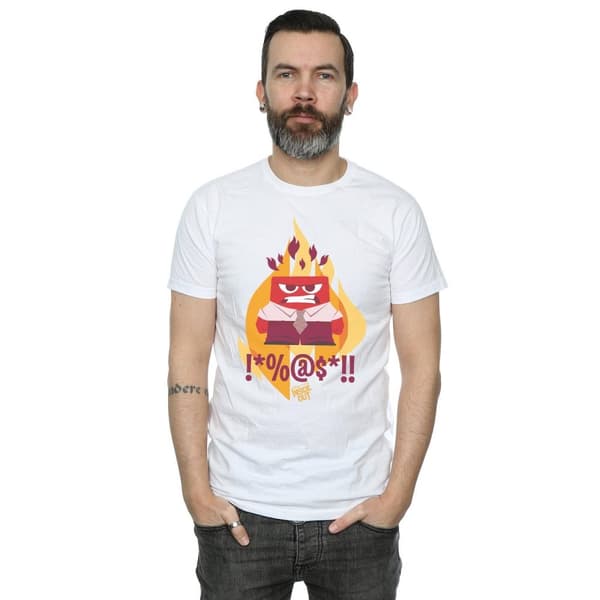 Disney Mens Inside Out Fired Up T-Shirt