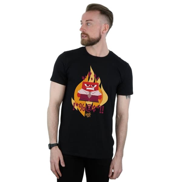 Disney Mens Inside Out Fired Up T-Shirt
