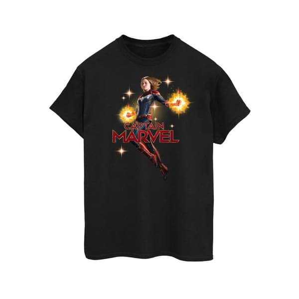 Marvel Womens/Ladies Captain Marvel Carol Danvers Cotton Boyfriend T-Shirt