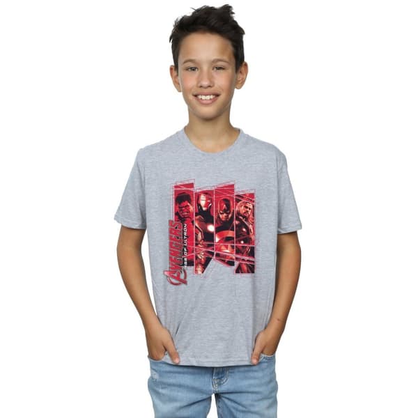 Marvel T-shirt med collage av Avengers-laget för pojkar