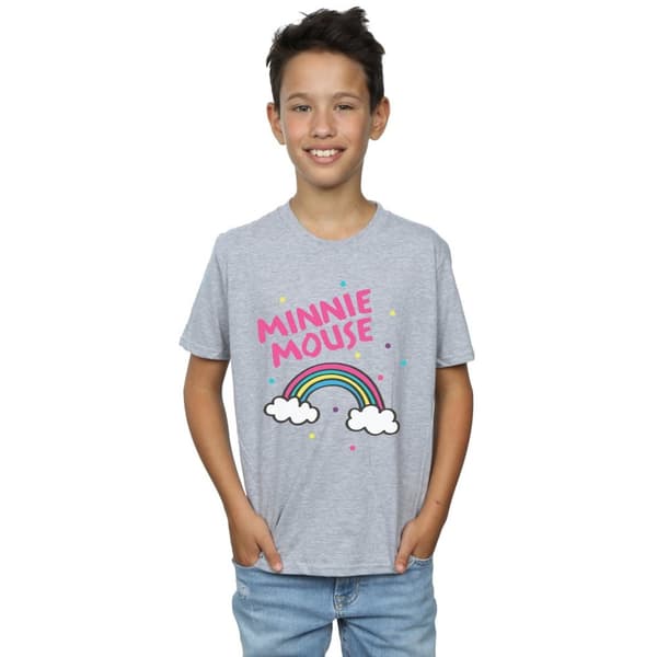 Disney Minnie Mouse - T-shirt med regnbågsfärgade prickar för pojkar
