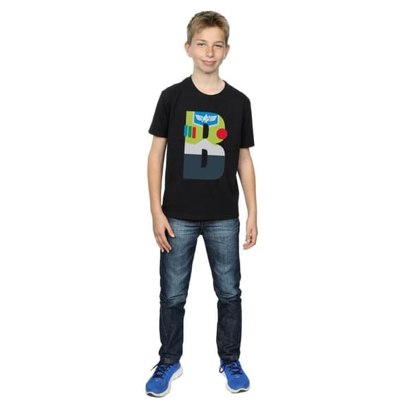 Disney Pojkar - T-shirt med alfabetet B för Buzz Lightyear