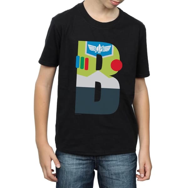 Disney Pojkar - T-shirt med alfabetet B för Buzz Lightyear