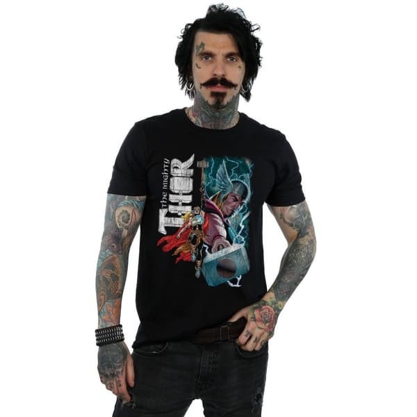 Marvel Mens The Mighty Thor Mighty Duo T-Shirt