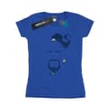 Miniatyrbild 1 av 3: Disney Dam/Tjej Aladdin Movie Genie Blue Face T-shirt i bomull