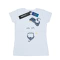 Miniatyrbild 1 av 3: Disney Dam/Tjej Aladdin Movie Genie Blue Face T-shirt i bomull